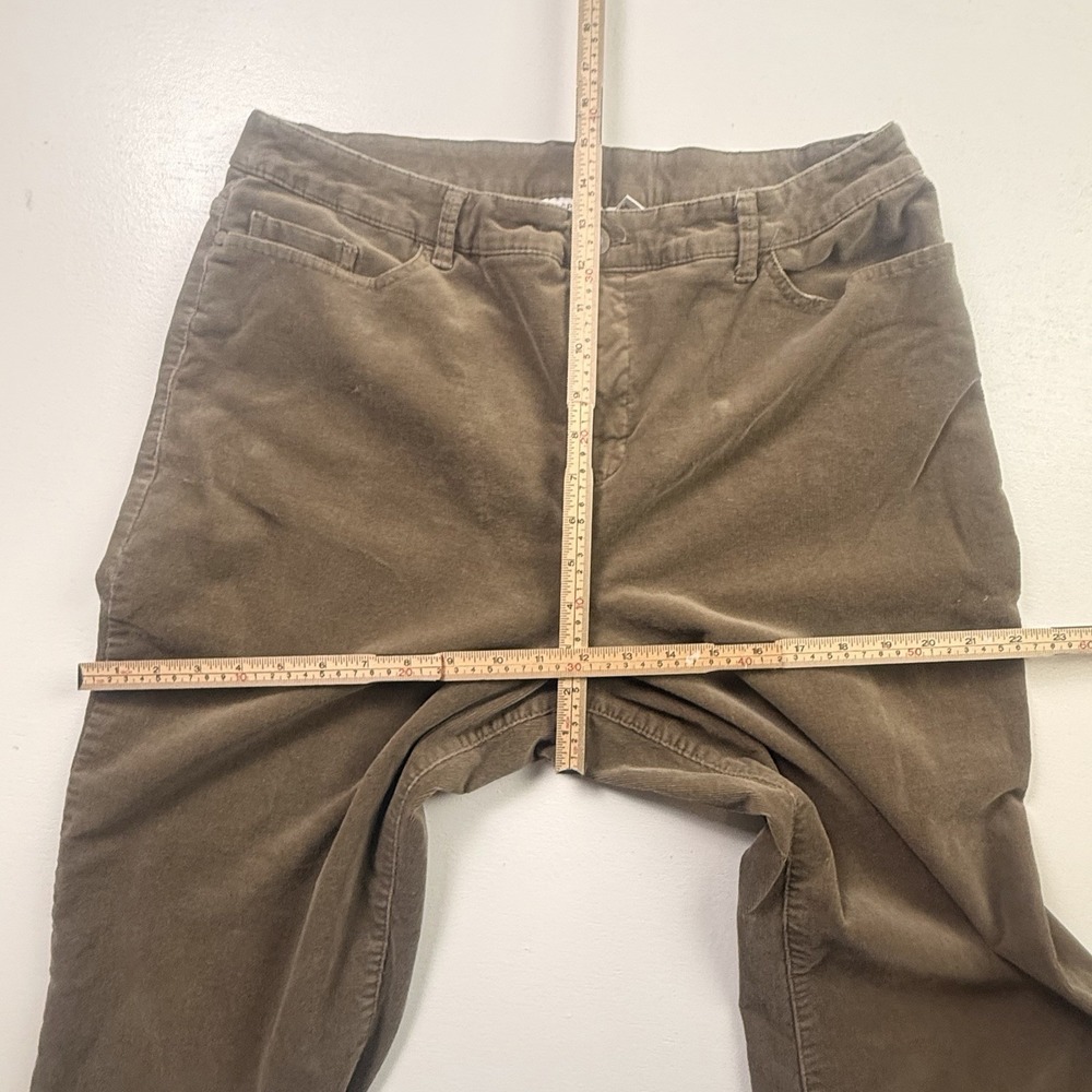 Croft & Barrow Woman's Plus Size 16 Short Brown Smooth Corduroy Pants Straight‎ - Picture 4 of 9
